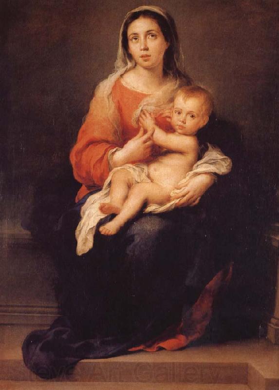 Bartolome Esteban Murillo The Virgin and Child Norge oil painting art